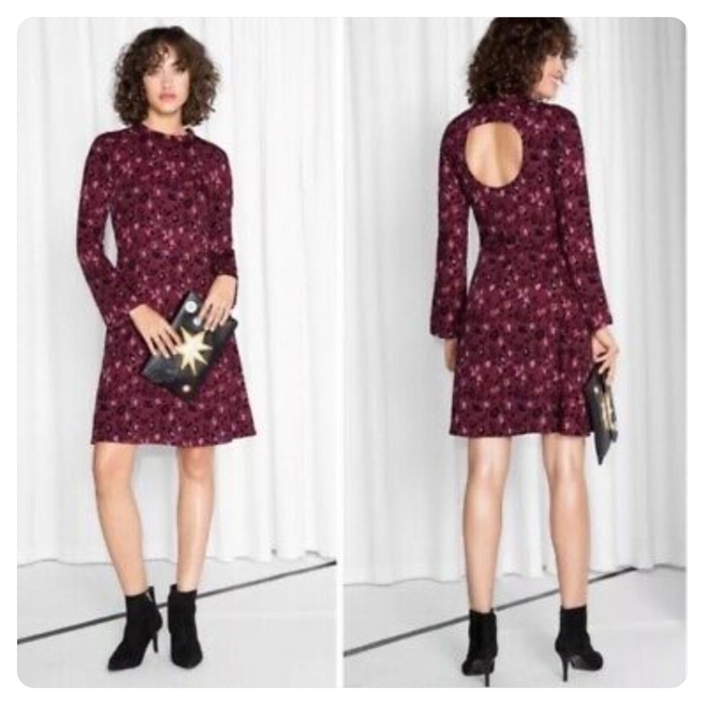 & Other Stories Leopard Animal Print dress